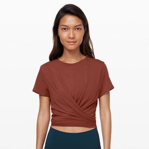 lululemon Time To Restore Tshirt, Rustic Clay, 10